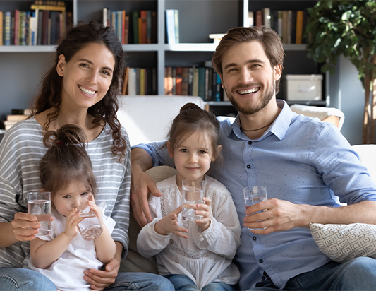 famiglia acqua depurata